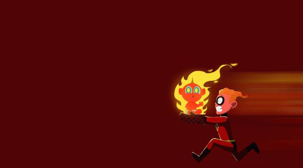 Jack Jack Parr And Dash In The Incredibles 2 Artwork Wallpaper 1920x1080 Resolution