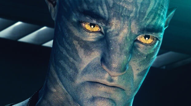 Jake Sully Avatar 2 The Way of Water Wallpaper 2048x1024 Resolution