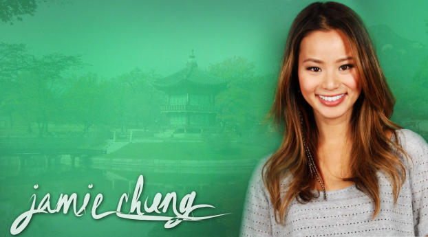Jamie Chung smile wallpapers Wallpaper 320x480 Resolution