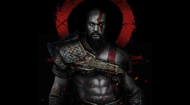 Jason Momoa as Kratos Wallpaper 5120x2880 Resolution