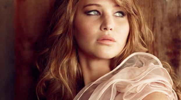 Jennifer Lawrence Pink Photoshoot Wallpaper 1080x2232 Resolution