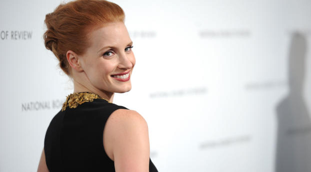 Jessica Chastain Smile Images Wallpaper