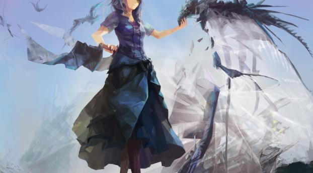 jinying, pixiv fantasia, girl Wallpaper 3840x2160 Resolution
