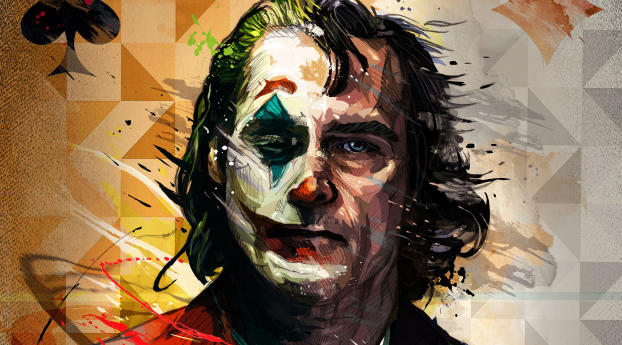 Joaquin Phoenix Joker Artistic Wallpaper 5760x1080 Resolution