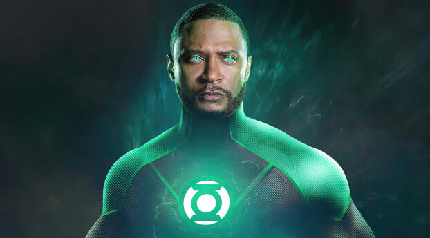 John Diggle as Green Lantern DC Arrow 4k Wallpaper 720x1440 Resolution