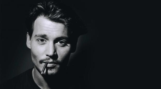 Johnny Depp Smoking wallpaper Wallpaper 1080x2400 Resolution