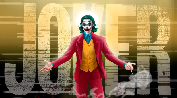 Joker 4K Art Wallpaper 400x200 Resolution