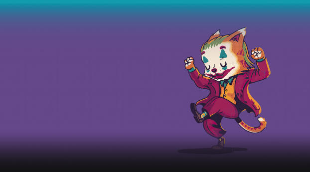 Joker Cat Wallpaper 1080x2160 Resolution