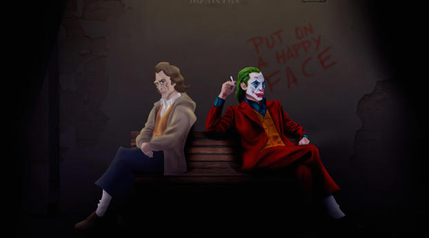Joker Transformation Wallpaper 1176x2400 Resolution