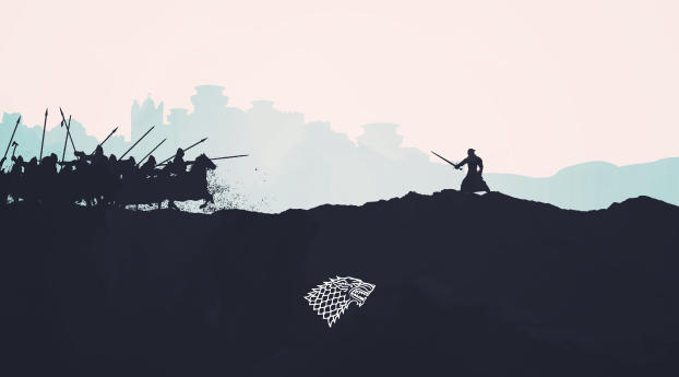 Jon Snow Minimalism Wallpaper 1080x2246 Resolution