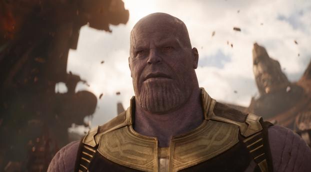 Josh Brolin As Thanos In Avengers Infinity War 2018 Wallpaper 320x568 Resolution