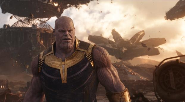 Josh Brolin As Thanos In Infinity War Wallpaper 360x360 Resolution