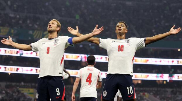 Jude Bellingham and Harry Kane FIFA World Cup Wallpaper
