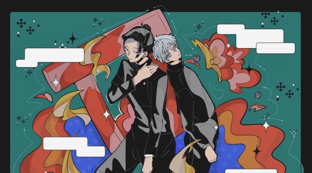 Jujutsu Kaisen and Satoru Gojo Art Wallpaper 720x1560 Resolution