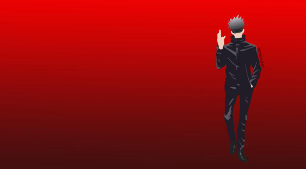 Jujutsu Kaisen HD Red Satoru Gojo Wallpaper 720x1548 Resolution