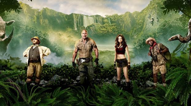 Jumanji Welcome to the Jungle Poster Wallpaper 3840x2400 Resolution