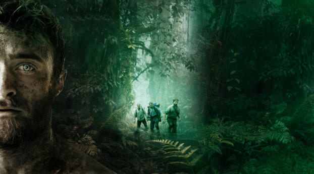 Jungle Daniel Radcliffe Movie Wallpaper 1280x2120 Resolution