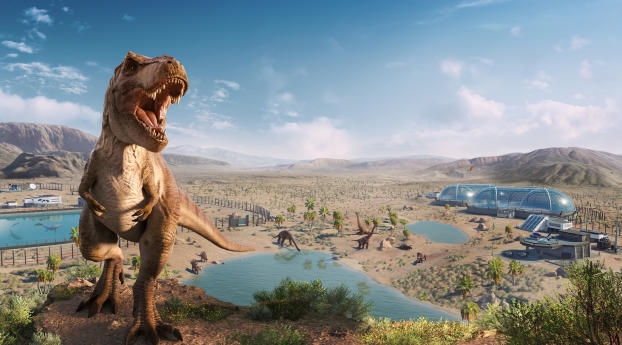 Jurassic World Evolution 2 HD Wallpaper 1080x2248 Resolution