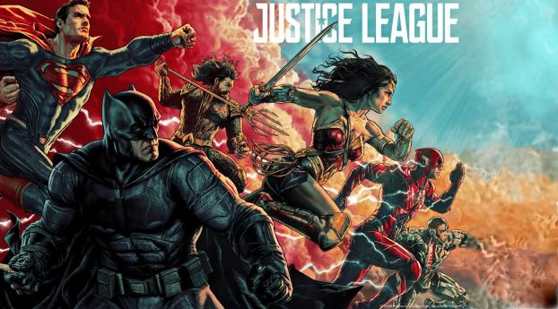 Justice League Comic Art Poster Wallpaper