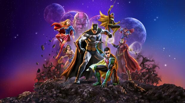Justice League Crisis on Infinite Earths 2 Wallpaper 320x568 Resolution