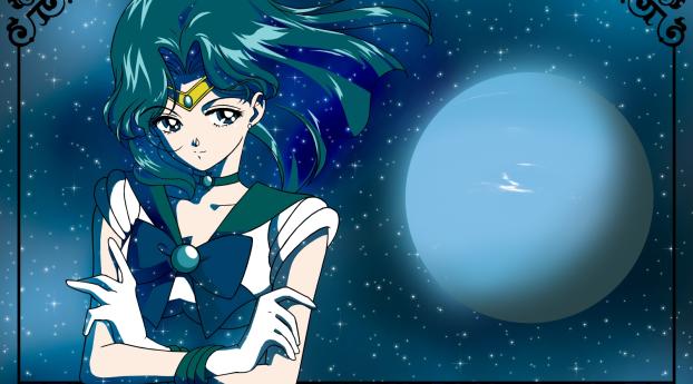 kaiou michiru, sailor moon, girl Wallpaper 1600x900 Resolution