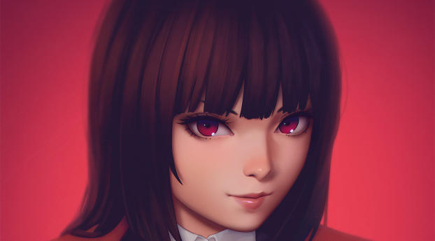 Kakegurui Jabami Yumeko Anime Girl Wallpaper 1080x2160 Resolution