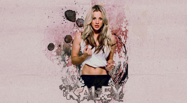 Kaley Cuoco abstract wallpapers Wallpaper 768x1024 Resolution