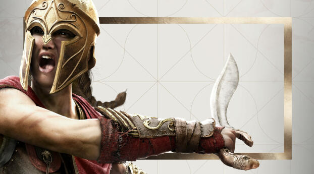 Kassandra HD Assassin's Creed Wallpaper 240x400 Resolution