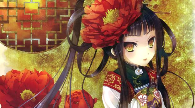 katagiri hinata, girl, kimono Wallpaper 4480x1020 Resolution