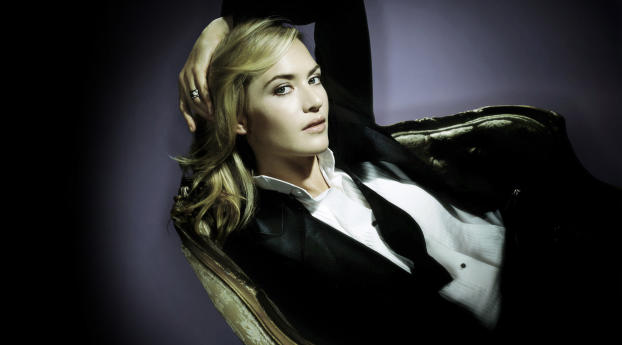 Kate Winslet Suit Images Wallpaper 1080x1080 Resolution