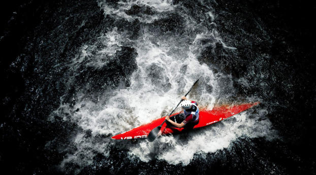 kayak, water sports, paddle Wallpaper 3840x2160 Resolution
