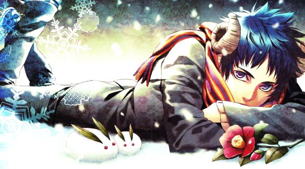 kazuki yone, man, winter Wallpaper 1920x1200 Resolution