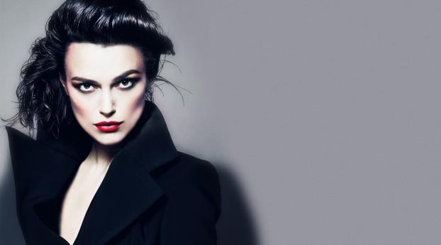 Keira Knightley Black Suit Images Wallpaper