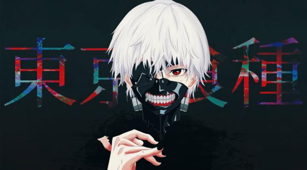 Ken Kaneki HD Tokyo Ghoul Art Wallpaper 2048x1114 Resolution