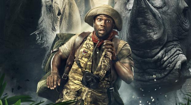 Kevin Hart In Jumanji Welcome to the Jungle Wallpaper 1080x2244 Resolution