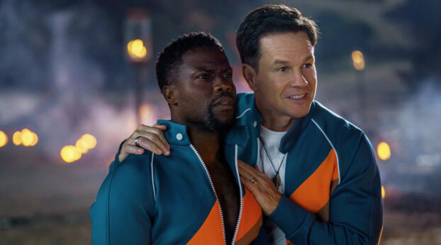 Kevin Hart x Mark Wahlberg Me Time HD Wallpaper 2932x2932 Resolution