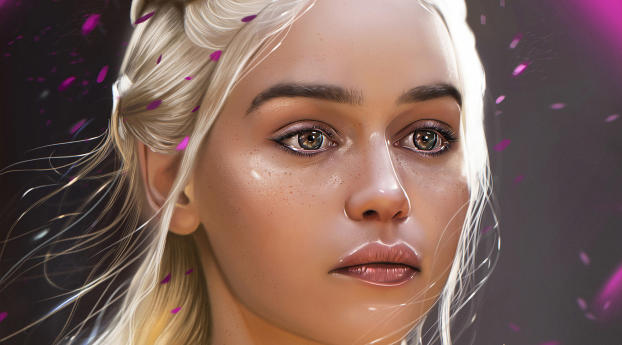 Khaleesi Fan Art Wallpaper 2560x1440 Resolution