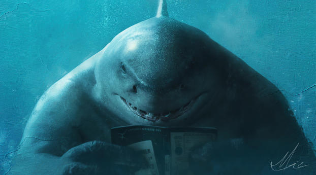 King Shark  DC The Suicide Squad Wallpaper 3840x1080 Resolution