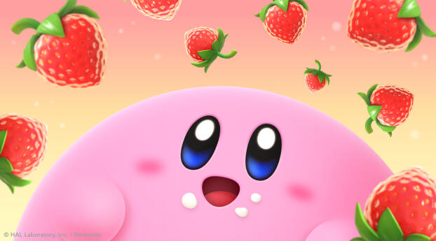 Kirby's Dream Buffet HD Wallpaper 1080x2340 Resolution