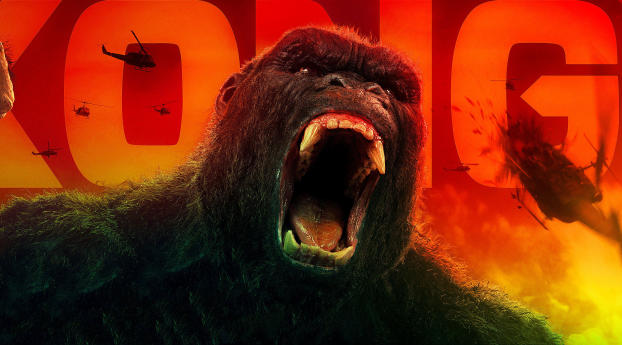 Kong Skull Island All Hail The King 4k Godzilla Wallpaper 1080x2240 Resolution