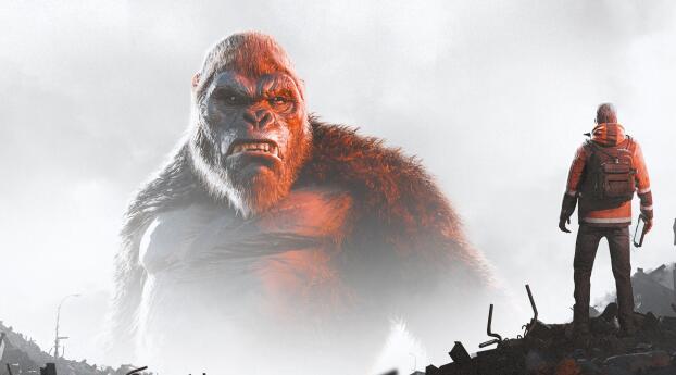 Kong Survivor Instinct 2024 Gaming Key Art Wallpaper 480x854 Resolution