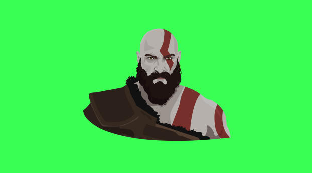 Kratos 10K Vector Art Wallpaper 1080x1620 Resolution