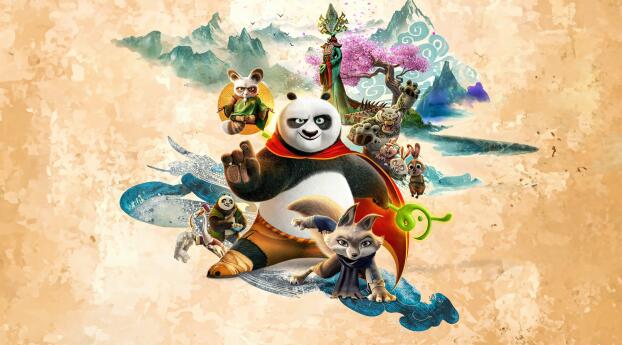 Kung Fu Panda 4 Movie Poster Wallpaper 640x480 Resolution