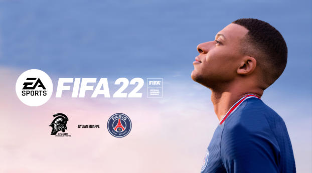 Kylian Mbappé FIFA 22 Game Wallpaper