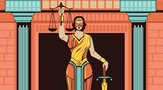Lady Justice HD Digital Art Wallpaper