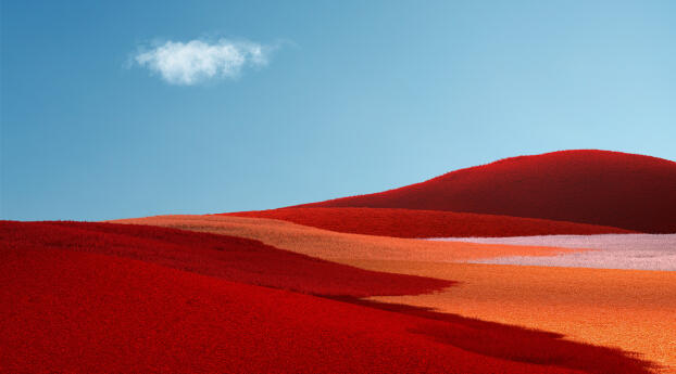 Landscape 4k Red Hill Wallpaper