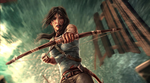 Lara Croft Survivor Trilogy Wallpaper 1224x1224 Resolution