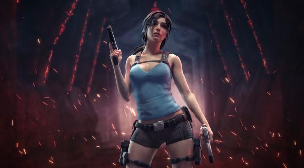 Lara Croft Tomb Raider Portrait 4K Wallpaper 1200x952 Resolution