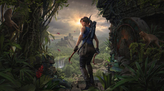 Lara Croft Wallpaper 1336x768 Resolution