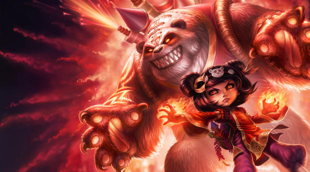 league of legends, dark child, panda Wallpaper 2560x1080 Resolution